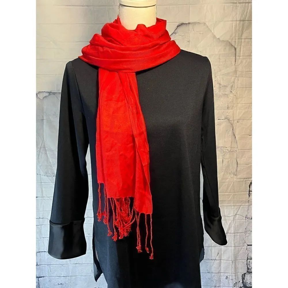Soft red scarf